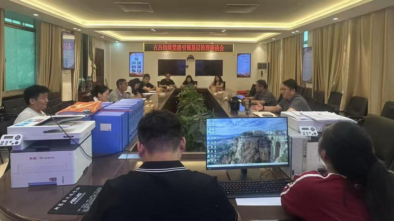 新蔡县古吕街道召开党建引领基层高效能治理座谈会