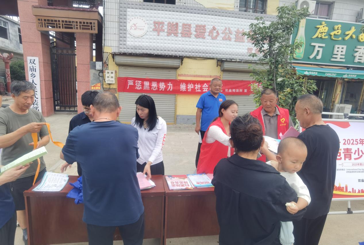 平舆县双庙镇：扫黑除恶不放松 宣传活动不停歇
